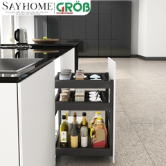 Kệ đựng gia vị GROB C1NG.30/35/40/45 hợp kim nhôm phủ Nano C1NG.30/35/40/45 - Hàng chính hãng GROB