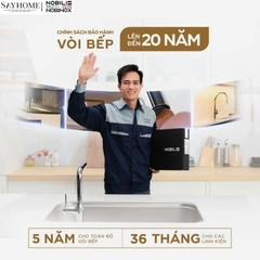 Vòi rửa chén inox NOBINOX BIANCO NX601 dây rút nóng lạnh tại thành phố Hồ Chí Minh