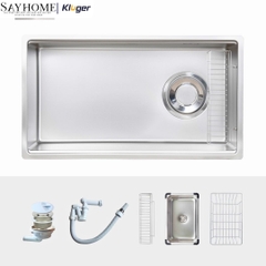 Chậu rửa chén bát 1 hố Nhật Kluger KY8045SL BASIC/PLUS tại thành phố Hồ Chí Minh