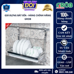 Giá Đựng Bát Đĩa Thìa Inox Sus304 Treo Ngoài - Hàng chính hãng Grob