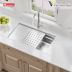 Chậu rửa bát chống xước Workstation Sink – Undermount Sink KN7644SU Dekor - Chính hãng KONOX