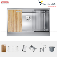 Chậu rửa bát Workstation Sink – Apron Sink KN8051AS Retta - Chính hãng KONOX