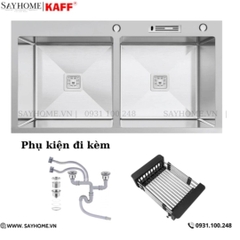 Chậu rửa INOX KAFF KF-HM8245BI - Bảo hành chính hãng 5 năm