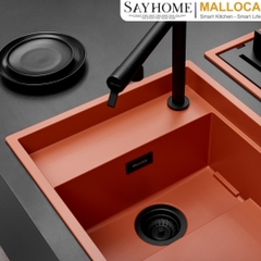 Chậu rửa đá 2 ngăn Malloca MYST K83S - MYST K83L tại thành phố Hồ Chí Minh