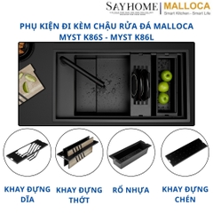 Chậu rửa đá 2 ngăn Malloca MYST K86S - MYST K86L tại thành phố Hồ Chí Minh