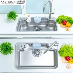 Chậu rửa chén bát 1 hố NOBINOX ARVO B180 80cm - Bảo hành lên đến 10 năm