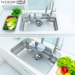 Chậu rửa chén bát 1 hố NOBINOX ARVO B180 80cm - Bảo hành lên đến 10 năm