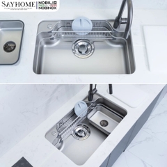 Chậu rửa chén bát 1 hố NOBINOX ARVO B275 75cm - Bảo hành lên đến 10 năm