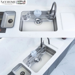 Chậu rửa chén bát 1 hố NOBINOX ARVO B275 75cm - Bảo hành lên đến 10 năm