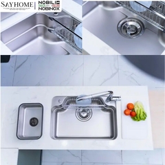 Chậu rửa chén bát 1 hố NOBINOX ARVO B370 70cm tại thành phố Hồ Chí Minh