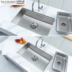 Chậu rửa chén bát 1 hố NOBINOX ROSA NN974DT 76cm - Bảo hành lên đến 10 năm