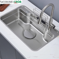 Chậu rửa bát GROB JP304-8248DF 1 hố kiểu dáng Nhật Bản - Hàng chính hãng