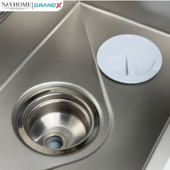 Chậu rửa chén bát 1 hố inox 304 GRANDX GX7845JP HIKARI 78cm - Chính hãng