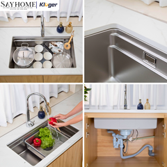 Chậu rửa chén bát 1 hố Nhật Kluger KG7644FS Basic/Plus tại thành phố Hồ Chí Minh