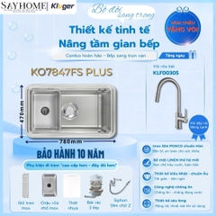 Chậu rửa chén bát 1 hố Nhật Kluger KO7847FS Plus tại thành phố Hồ Chí Minh