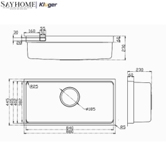 Chậu rửa chén bát 1 hố Nhật Kluger KU8844FS Basic/Plus tại thành phố Hồ Chí Minh