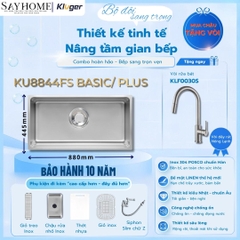 Chậu rửa chén bát 1 hố Nhật Kluger KU8844FS Basic/Plus tại thành phố Hồ Chí Minh