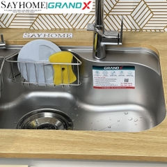Chậu rửa chén bát 1 hố inox 304 GRANDX GX7848JP HIKARI 78cm - Chính hãng