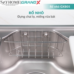 Chậu rửa chén bát 1 hố inox 304 GRANDX GX7848JP HIKARI 78cm - Chính hãng