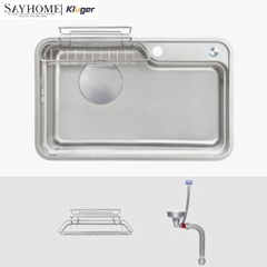 Chậu rửa chén bát 1 hố Nhật Kluger KF7848FS-DO Basic/Plus - Hàng chính hãng