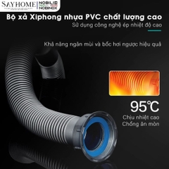 Chậu rửa chén bát 1 hố NOBINOX LUMIA NJ511B 98cm - Bảo hành lên đến 10 năm