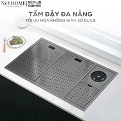 Chậu rửa chén bát 1 hố NOBINOX LUMIA NJ511B 98cm - Bảo hành lên đến 10 năm