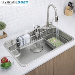 Chậu rửa chén bát 1 hố inox 304 B-GEM BG - 7548 Sky 3D, BG - 7848 Sky 3D, BG - 8248 Sky 3D tại thành phố Hồ Chí Minh