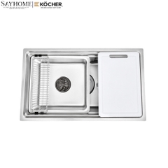 Chậu rửa chén bát 1 hố inox 304 KOCHER TERA S7644 76cm - Chính hãng
