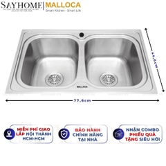 Chậu rửa chén inox MALLOCA MS 1001 NEW - Hàng chính hãng
