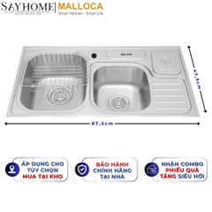 Chậu rửa chén inox MALLOCA MS 1024 - Hàng chính hãng