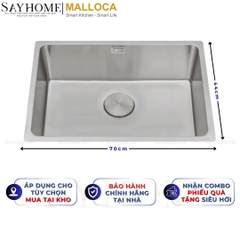 Chậu rửa chén inox MALLOCA MS 6070 - Hàng chính hãng