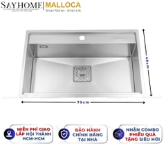 Chậu rửa chén inox MALLOCA MS 6302 ST - Hàng chính hãng