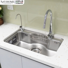 Chậu rửa chén bát 1 hố NOBINOX ROSA NN975D 78cm - Bảo hành lên đến 10 năm