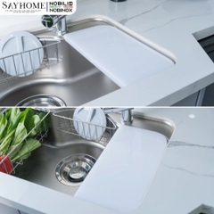 Chậu rửa chén bát 1 hố NOBINOX ROSA NN975D 78cm - Bảo hành lên đến 10 năm