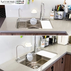 Chậu rửa chén bát 1 hố NOBINOX ROSA NN975D 78cm - Bảo hành lên đến 10 năm