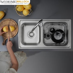 Chậu rửa chén inox MALLOCA MS 2076E/ 2076EP - Hàng chính hãng