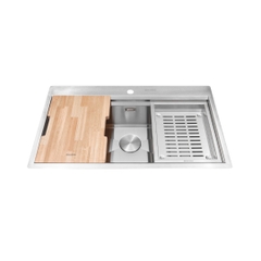 Chậu rửa chén inox 1 hố Malloca Slide MS 861 tại thành phố Hồ Chí Minh