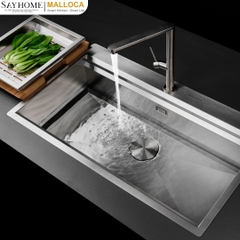 Chậu rửa chén inox 1 hố Malloca Slide MS 861 tại thành phố Hồ Chí Minh