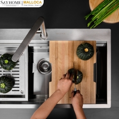 Chậu rửa chén inox 1 hố Malloca Slide MS 861 tại thành phố Hồ Chí Minh