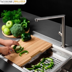 Chậu rửa chén inox 2 hố Malloca Slide MS 862 tại thành phố Hồ Chí Minh