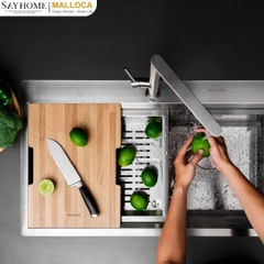Chậu rửa chén inox 2 hố Malloca Slide MS 862 tại thành phố Hồ Chí Minh