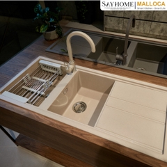 Chậu rửa đá 2 ngăn Malloca BIANCO K-50062 tại thành phố Hồ Chí Minh