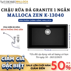 Chậu rửa đá MALLOCA ZEN K-13040 1 ngăn - Hàng chính hãng