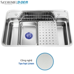 Chậu rửa chén bát 1 hố inox 304 B-GEM BG - 7848CPH 78cm tại thành phố Hồ Chí Minh