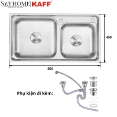 Chậu rửa inox KAFF KF-M8045GHR- Hàng chính hãng