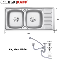 Chậu rửa INOX KAFF KF-P10046 - Bảo hành chính hãng 5 năm