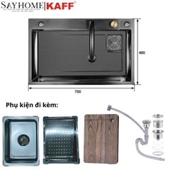 Chậu rửa inox KAFF KF-UM7546B - Hàng chính hãng