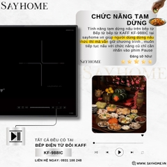Bếp từ kết hợp hồng ngoại KAFF KF-988IC tại thành phố Hồ Chí Minh