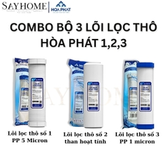 Bộ lõi lọc thô Hòa Phát 1,2,3 - Hàng chính hãng