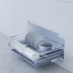 Kệ chén dĩa GROB CR-61/71/75/81/91 đa năng inox mạ Crom, nan vuông - Hàng chính hãng GROB